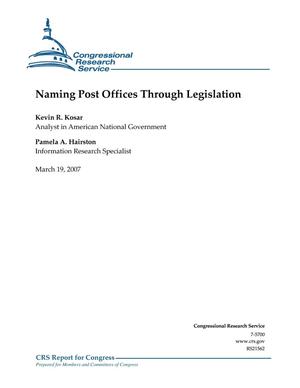 Naming Post Office Through Legislation