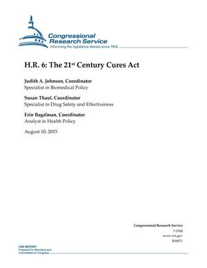 H.R. 6: The 21st Century Cures Act