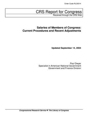 Salaries of Members of Congress: Current Procedures and Recent Adjustments