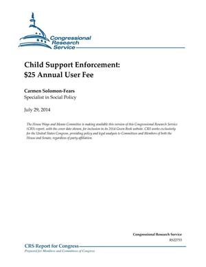 Child Support Enforcement: $25 Annual User Fee