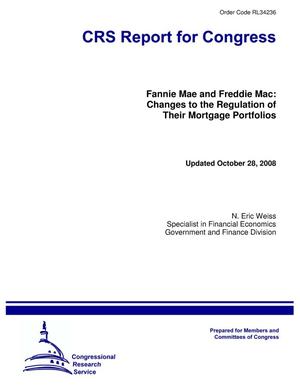 Fannie Mae and Freddie Mac: Changes to the Regulation of Their Mortgage Portfolios