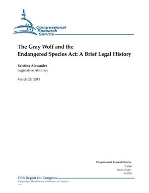 The Gray Wolf and the Endangered Species Act: A Brief Legal History