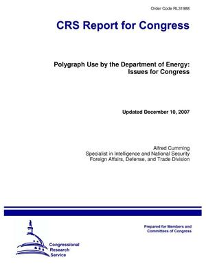 Polygraph Use by the Department of Energy: Issues for Congress