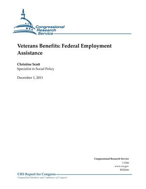 Veterans Benefits: Federal Employment Assistance