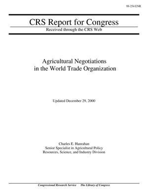 Primary view of object titled 'Agriculture in the Next Round of Multilateral Trade Negotiations'.