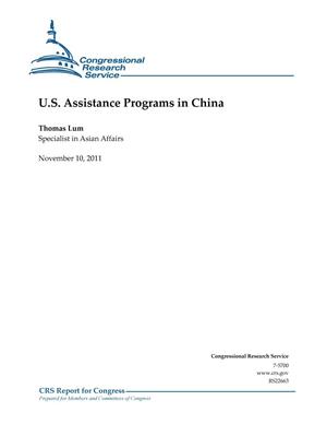 U.S. Assistance Programs in China