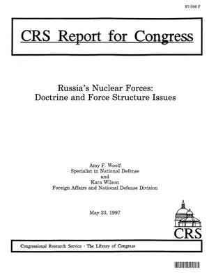 Russia’s Nuclear Forces: Doctrine and Force Structure Issues