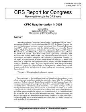 CFTC Reauthorization in 2005