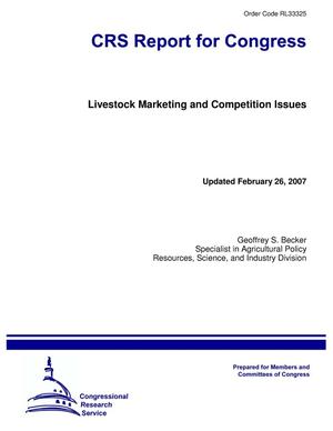 Livestock Marketing and Competition Issues