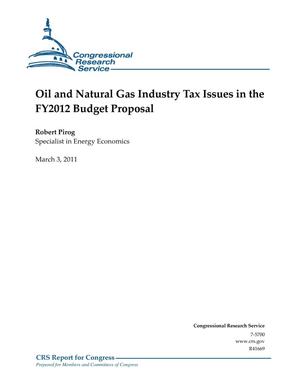 Oil and Natural Gas Industry Tax Issues in the FY2012 Budget Proposal