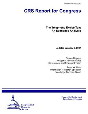 The Telephone Excise Tax: An Economic Analysis