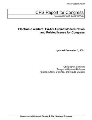 Electronic Warfare: EA-6B Aircraft Modernization and Related Issues for Congress