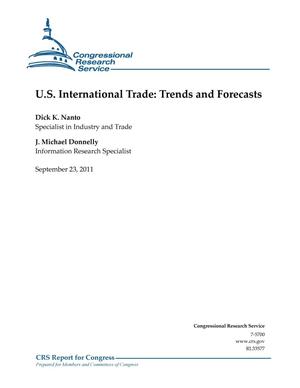 U.S. International Trade: Trends and Forecasts