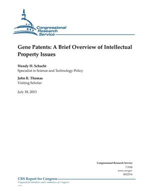 Gene Patents: A Brief Overview of Intellectual Property Issues