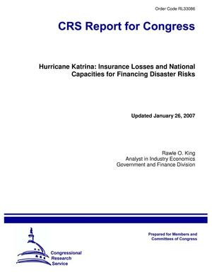 Hurricane Katrina: Insurance Losses and National Capacities for Financing Disaster Risks