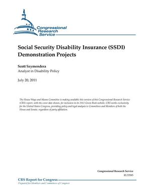 Social Security Disability Insurance (SSDI) Demonstration Projects