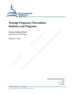 Teenage Pregnancy Prevention: Statistics and Programs