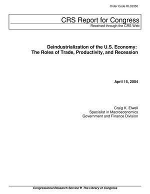 Deindustrialization of the U.S. Economy: The Roles of Trade, Productivity, and Recession