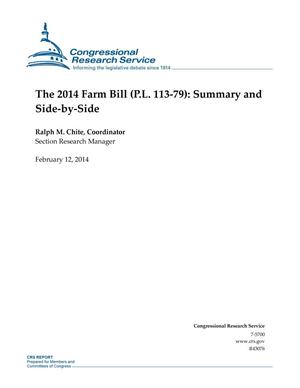 The 2014 Farm Bill (P.L. 113-79): Summary and Side-by-Side