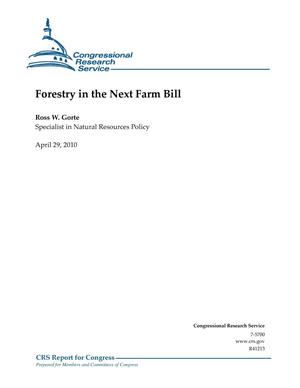 Forestry in the Next Farm Bill