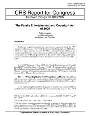 The Family Entertainment and Copyright Act of 2005