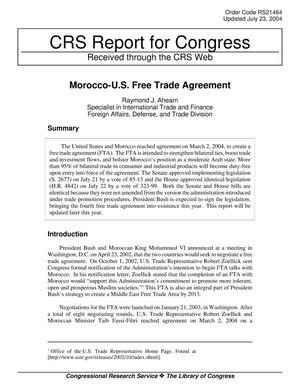 Morocco-U.S. Free Trade Agreement