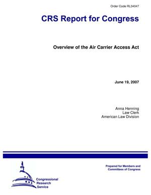 Overview of the Air Carrier Access Act