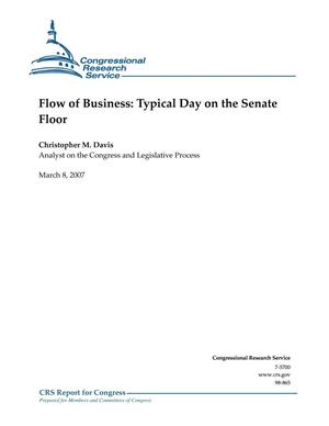 Flow of Business: Typical Day on the Senate Floor