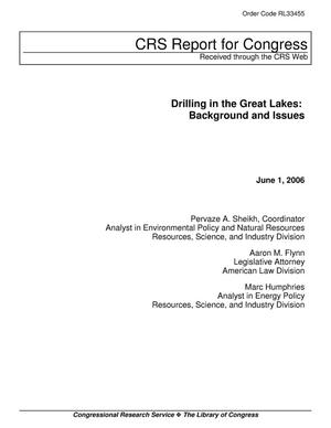 Drilling in the Great Lakes: Background and Issues
