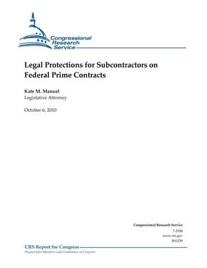 Legal Protections for Subcontractors on Federal Prime Contracts