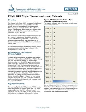 FEMA DRF Major Disaster Assistance: Colorado
