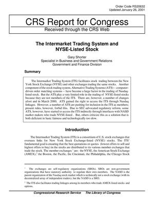 The Intermarket Trading System and NYSE-Listed Stock