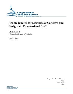 Health Benefits for Members of Congress and Designated Congressional Staff