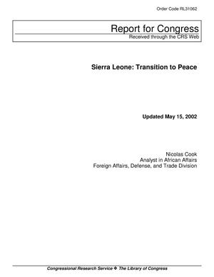 Sierra Leone: Transition to Peace