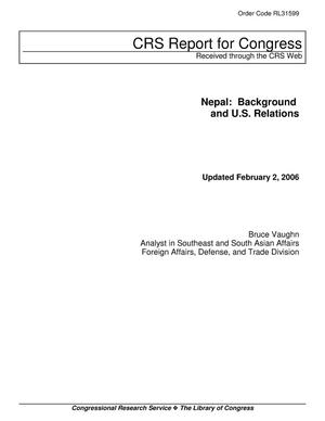 Nepal: Background and U.S. Relations