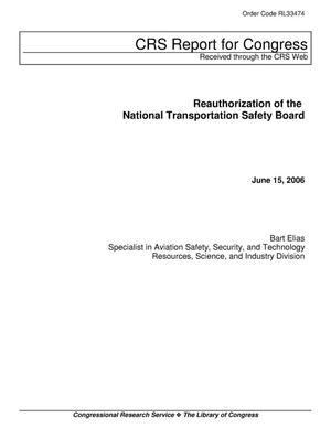 Reauthorization of the National Transportation Safety Board