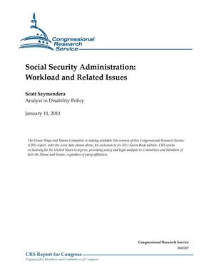 Social Security Administration: Workload and Related Issues