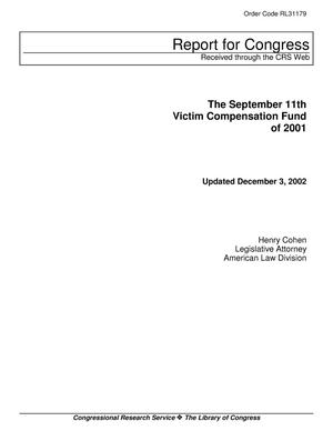 The September 11th Victim Compensation Fund of 2001