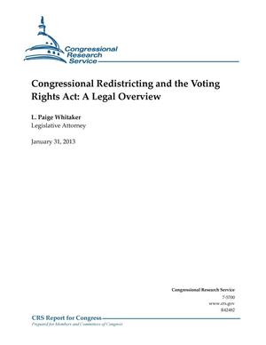 Congressional Redistricting and the Voting Rights Act: A Legal Overview