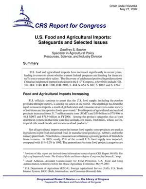 U.S. Food and Agricultural Imports: Safeguards and Selected Issues