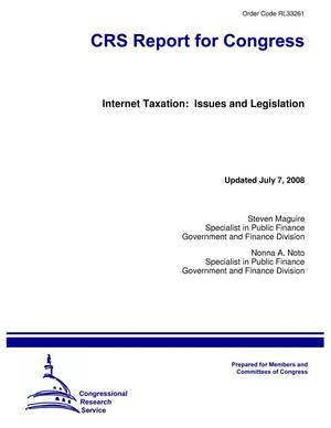 Internet Taxation: Issues and Legislation