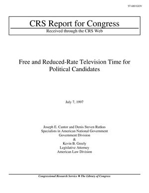 Free and Reduced-Rate Television Time for Political Candidates
