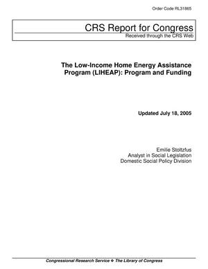 The Low-Income Home Energy Assistance Program (LIHEAP): Program and Funding
