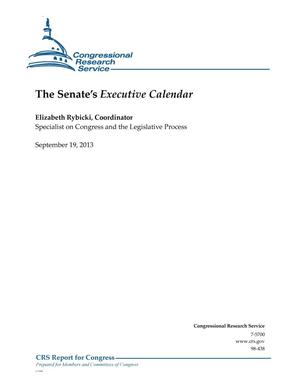 The Senate’s Executive Calendar