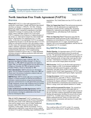 North American Free Trade Agreement (NAFTA)