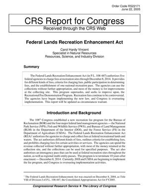Federal Lands Recreation Enhancement Act