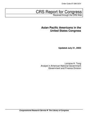 Asian Pacific Americans in the United States Congress
