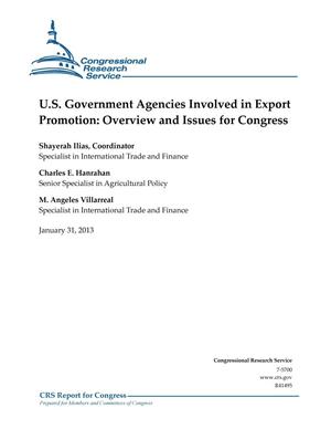 U.S. Government Agencies Involved in Export Promotion: Overview and Issues for Congress
