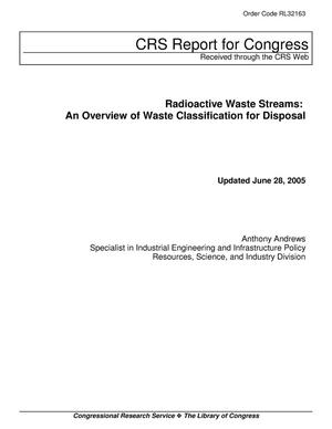 Radioactive Waste Streams: An Overview of Waste Classification for Disposal