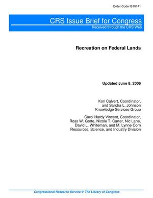 Recreation on Federal Lands